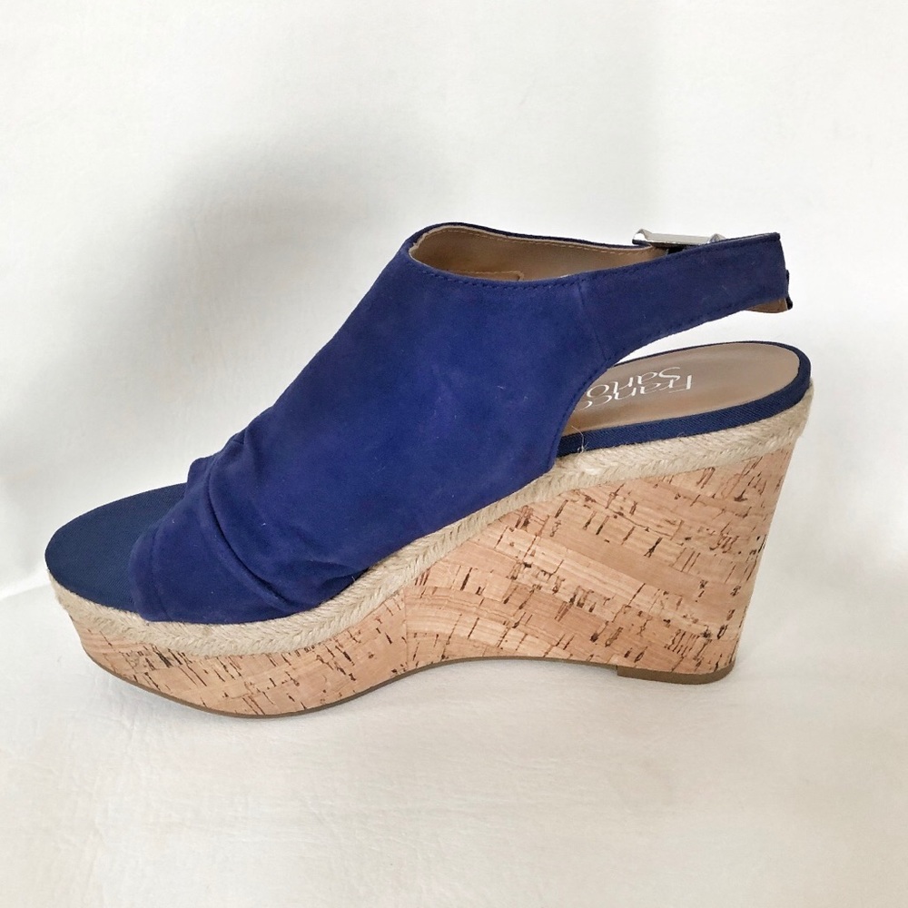 🔴SOLD🔴 Franco Sarto Suede Wedge Trellis Sandals - Picture 8 of 8